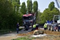 Schwerer VU LKW Zug Bergheim Kenten Koelnerstr P545